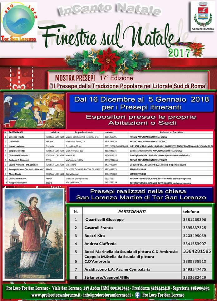 PRESEPI IN MOSTRA 2017