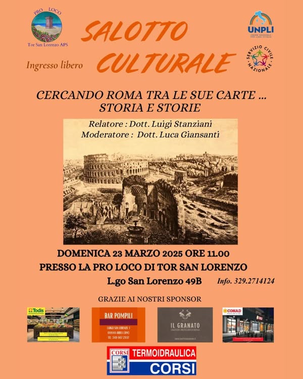 2' Incontro  salotto culturale marzo 2025